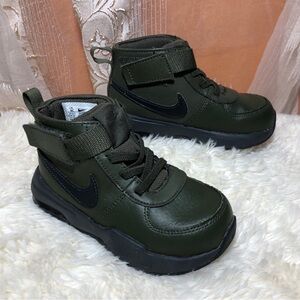 Nike Air Max Goaterra 2.0 Cargo Khaki Kids Green High-Top Sneakers Size 9C